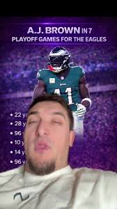 A.J. Brown disappears in the playoffs?#NFL #Eagles #AJBrown #Playoffs  #NFLStats #Football #Postseason #WideReceiver #SportsDebate #sports