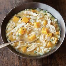 Orzo Delicata Squash And Chicken Soup With Sage Chicken Soup Recipes Healthy Dinner Recipes Delicata Squash