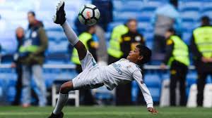 Cheers on dad at euro 2016 final. Cristiano Ronaldo Jr Emulates His Dad With An Overhead Kick