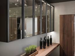 Ombra Glass Door Units With Aluminium Frame In Matt Black Finish And Stopsol Fume Glass Glass Kitchen Cabinets Modern Kitchen Design Home Goods Decor