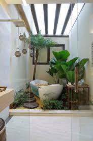 Awesome Design Ideas Interior Garden Design I Could Use A Bathroom Like This Indoor Garden Designs Jungle Bathroom Indoor Gardens Outdoor Bathrooms