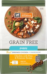 Simply Nourish Grain Free Chicken With Peas Potatoes Recipe Puppy Dry Dog Food 11 Lb Bag