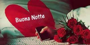Buonanotte Con Cuore E Rose Rosse Buonanotte Amore Buona Notte