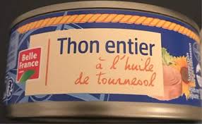 Thon A L Huile De Tournesol 160 G Belle France Calories Et Informations Nutritionnelles