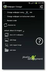 set up automatically changing wallpaper