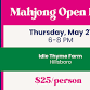 Mahjong Open Play 5/21