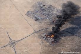 Chinese satellite images show the impact of Iranian strikes on Ali Al Salem  Air Base in Kuwait. #america #chicago #newyork #qatar #uae