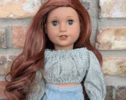 OOAK Custom American Girl Doll Blair Red Hair Grey Eyes Light Skin Tone  Jess Mold