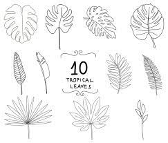Free Free 227 Tropical Flower Leaves Svg SVG PNG EPS DXF File