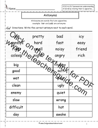 Use web search to find matching pictures. Synonyms And Antonyms Worksheets Synonym 2nd Grade Common Core Math 4th Simple Problem Synonym Worksheets 2nd Grade Worksheets Interactive Fraction Games Is One An Integer Learn High School Math Fraction Of A
