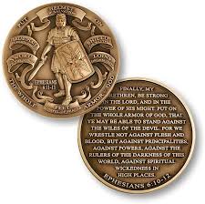 Armor Of God Challenge Coin Ephesians Bible Verse Scripture Knight Military Armor Of God Challenge Coins Coins
