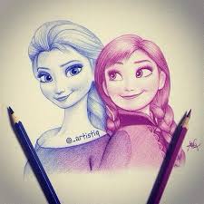 Artistiq On Twitter Disney Drawings Disney Art Drawings Frozen Drawings