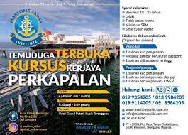 Jawatan kosong nurraysa sdn bhd kuantan 1. Temuduga Terbuka Kursus Kerjaya Perkapalan Maritime Skills Institute Kerja Kosong Kerajaan