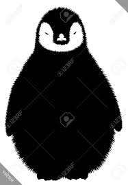Schwarz Weiss Lineare Farbe Zeichnen Pinguin Vektor Illustration Lizenzfreie Fotos Bilder Und Stock Fotografie Image 70807395