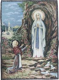 Последние твиты от virgen de lourdes (@nslourdestj). Tapices Religiosos Tapiz De La Virgen Lourdes