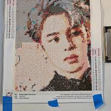 5D DIY Diamond Painting Kit Full Drill, BTS K-pop Boy Band Mosaic Diamond  Kit, Full Drill Square Round