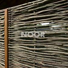 Echter Haselnusszaun Querverstrebt Sichtschutz Naturzaun Zaun Fechten