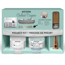 I have the wax in white and have used it to tone down some when the paint. Rust Oleum Chalked Paint Project Kit Linen White 319445 Rona