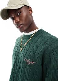 Carhartt Work In Progress signature jumper in green