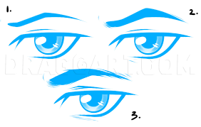 Getting started drawing anime and manga characters? How To Draw Anime Male Eyes Step By Step Drawing Guide By Dawn Dragoart Com