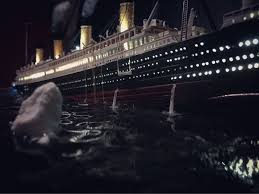 titanic sinking diorama titanic model