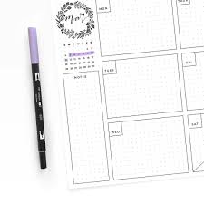 Happy Friday Start Planning Out Next Week With Our Free Weekly Planner Printable Link In Pro Dot Grid Journal Weekly Planner Free Bullet Journal Ideas Pages