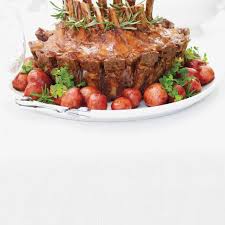 Pork Crown Roast With Cranberry Rosemary And Balsamic Recipe Pork Crown Roast Recipes