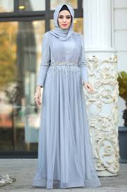 Tesetturlu Abiye Elbise Otris Tuy Detayli Gri Tesettur Abiye Elbise 21360gr Tesetturisland Com The Dress Elbise Moda Stilleri