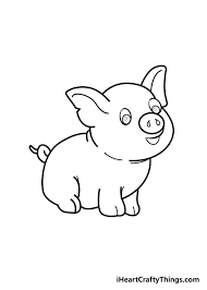 Pig Drawing How To Draw A Pig Step By Step
