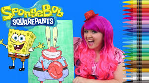 Free shipping for many products! Coloring Spongebob Squarepants Giant Coloring Book Page Crayola Crayons Kimmi The Clown Youtube