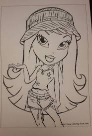 Download this adorable dog printable to delight your child. Anyone Remembers These Cute Printable Coloring Pages I Used To Decorate My Whole Room With Them When I Was Young I Just Printed A Couple Of Them Can T Wait To Color Bratz