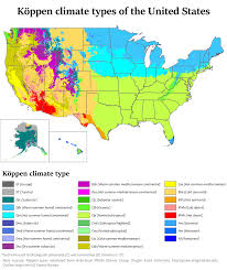 Biomes In The United States Koppen Climate Classification Map Of The United States 860 X Climates Map United States Map