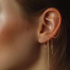 3 Ball Drop Earrings