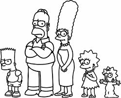 More images for animada imagen de una familia para colorear » Dibujos De Los Simpson Para Colorear 100 Imagenes Para Imprimir Gratis