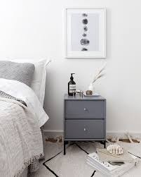 The Cutest Bedside Table From Montanafurniture In The Color 100 Graphic Moved In Next To Our Bed The Desi Bedroom Interior Small Bedside Table Small Bedside