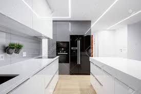 stylish led ceiling.. stock photo