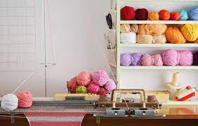 The stone buffet counter doubles as a durable workspace while a tall swivel chair can be used as a crafting chair or extra dining room seating. The Most Useful Craft Room Organization Ideas On A Budget The Organizing Confessions