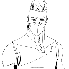 Download or print this coloring page in one click: Drift From Fortnite Coloring Page