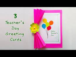 They make learning a wonderful experience for us. 3 Teacher S Day Greeting Card Mini Project Ideas Greeting Cards For Teacher S Day Yout Teachers Day Greeting Card Teachers Day Greetings Teachers Day Card