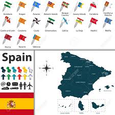 Découvrez les principaux sites touristiques de huesca (province). Vector Map Of Spain With Regions With Flags Royalty Free Cliparts Vectors And Stock Illustration Image 36769096