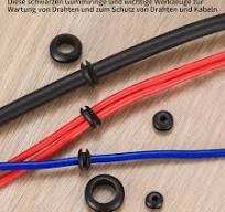 260 Stück Durchgangstüllen, Kabeldurchführung Gummi,Gummidichtungsset in 7  Größen, Gummistopfen für Draht, Elektroinstallation,Auto,Wohnmobil, Boot,  ...