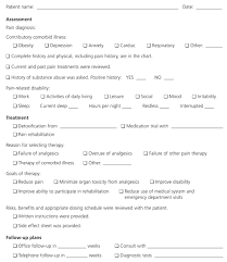 Treatment Of Nonmalignant Chronic Pain American Family