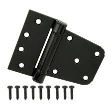 Everbilt 3 1 2 In Black Spring Tee Hinge 20234 The Home Depot Spring Tees Hinges Decorative Hinges