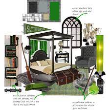 Pin By Ray Rj Jackson On For The Home Harry Potter Bedroom Harry Potter Room Slytherin Decor