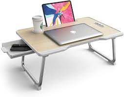 6 unique laptop table/study table for different needs. Elekin Laptop Bed Table Laptop Table Laptop Table With Cup Slot Reading Table For Bed Sofa Reading And Breakfast Amazon De Computer Accessories