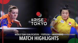 Feng hugging jing at the london olympic games in 2012. Britt Eerland Vs Feng Tianwei 2020 World Team Qualification R16 Youtube