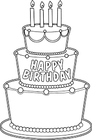 Big Birthday Cake Coloring Page Birthday Coloring Pages Big Birthday Cake Happy Birthday Coloring Pages