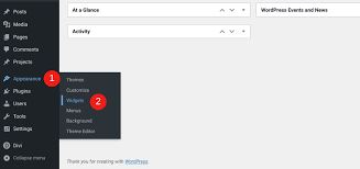 In versions pre wordpress 5.8 · navigate to appearance and select widgets in your wordpress admin dashboard; Wordpress Widgets The Complete Guide Elegant Themes Blog