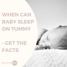 When Can Baby Sleep On Tummy Get The Facts Video Baby Sleeping On Tummy Putting Baby To Sleep Baby Sleep Routine