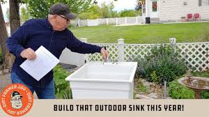 Outsunny portable folding camping sink 6. Build That Outdoor Sink This Year Youtube